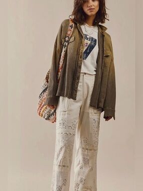 Free People Scout Dip Dye Jacket NWOT